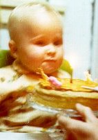 My First Birthday - 1975. Cake given to me by my dad.